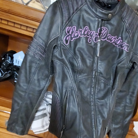 Harley davidson leather jacket and chaps all brand - Picture 6 of 8